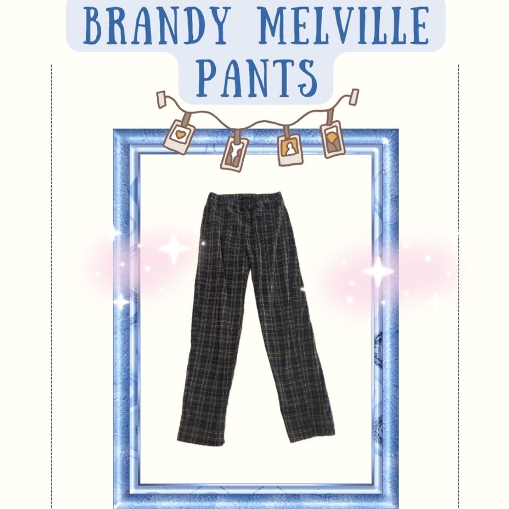 Brandy Melville Black Plaid Women’s Pants